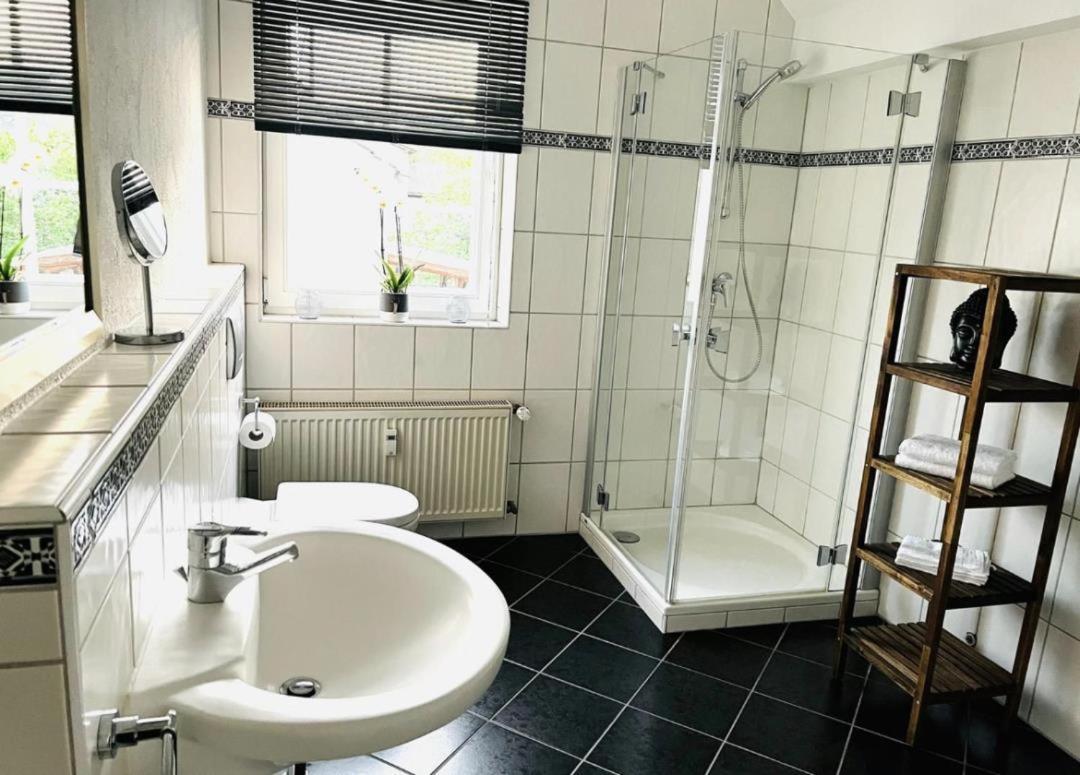 Modernes Ferienhaus Sauerblick Langsur Esterno foto